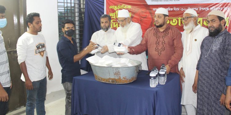 মেহনতি শ্রমজীবী মানুষের অধিকার প্রতিষ্ঠার জন্য ইসলামী শ্রমনীতি অপরিহার্য : আ ন ম শামসুল ইসলাম