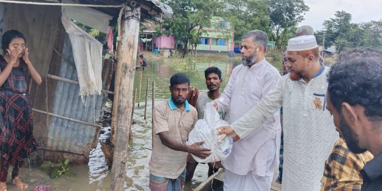 বন্যা দুর্গত শ্রমজীবী মানুষের দুর্ভোগ লাঘবে এগিয়ে আসুন : শ্রমিক কল্যাণ ফেডারেশন